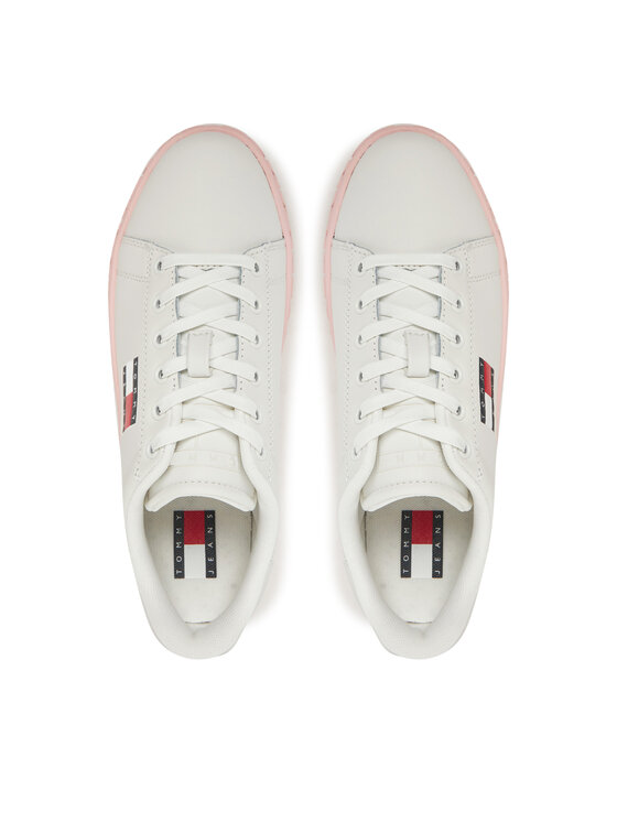 Tommy Jeans Sneakers Tommy Jeans Tjw Logo Outsole Sneaker Ess EN0EN02703 Bianco