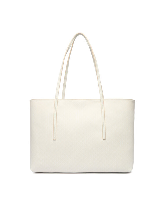 Calvin Klein Дамска чанта Calvin Klein Emblem Aop Tote W/ Pouch LV04F3266G Екрю