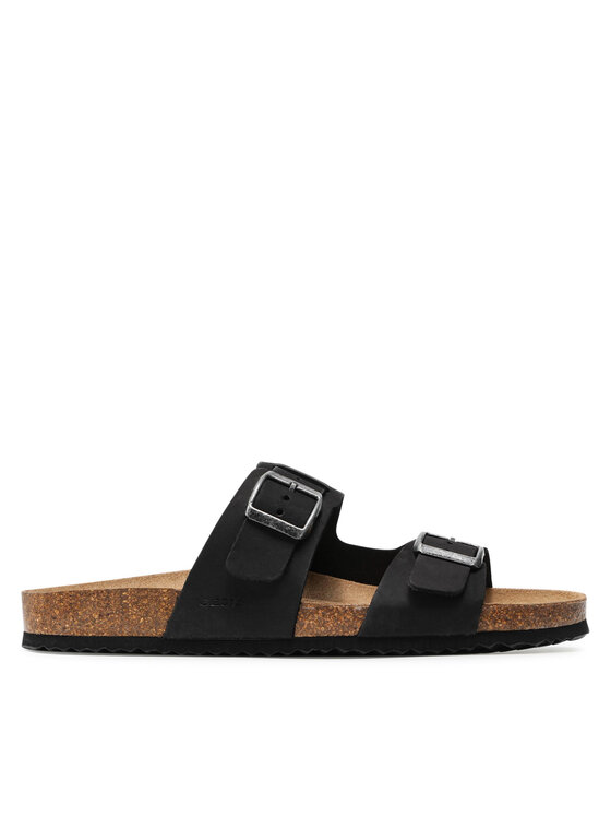 Geox Natikači Geox U Sandal Ghita B U159VB 00032 C9999 Črna