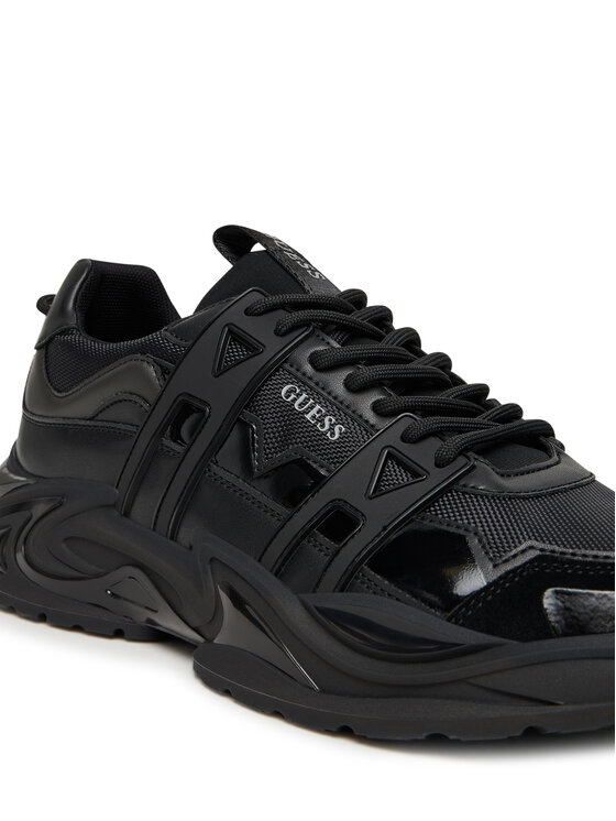 Guess Sneakersy Guess FMFUNO ELL12 Čierna