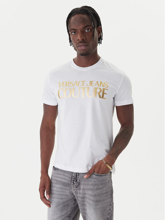 Versace Jeans Couture Versace Jeans Couture Camiseta 79GAHT05 CJ00T Blanco Regular Fit