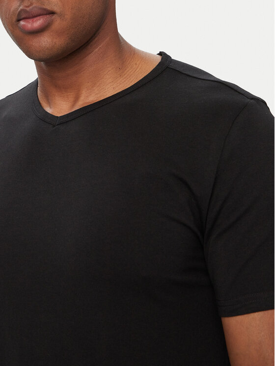 Tommy Hilfiger Tommy Hilfiger Conjunto de camisetas UM0UM03929 Negro Slim Fit