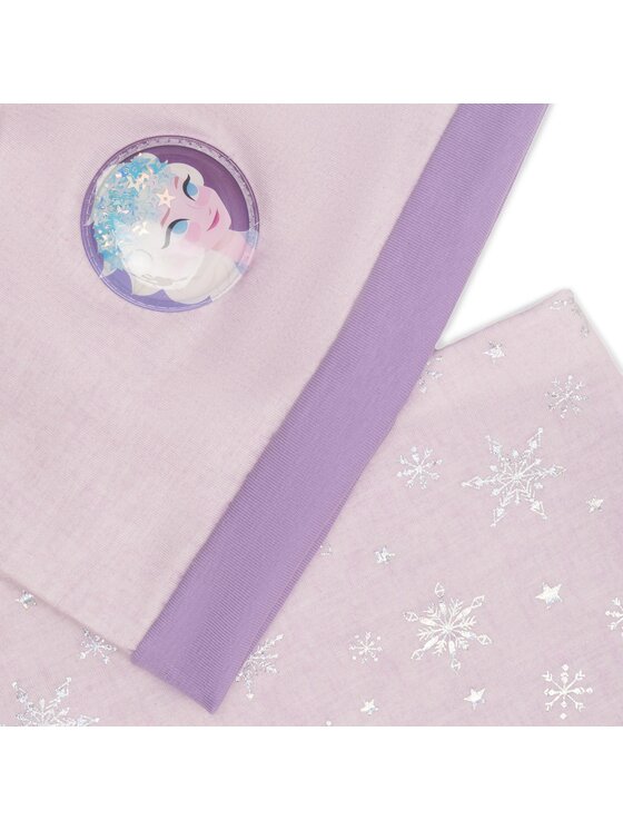Frozen Set čepice a tunelová šála Frozen ACCCS-AW23-36DFR Fialová