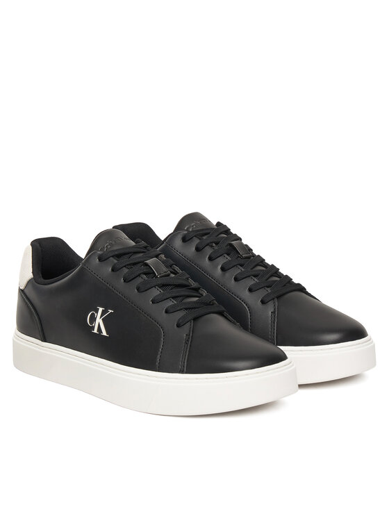 Calvin Klein Sneakersy Calvin Klein Classic Cupsole Laceup Lth YM0YM01435 Čierna