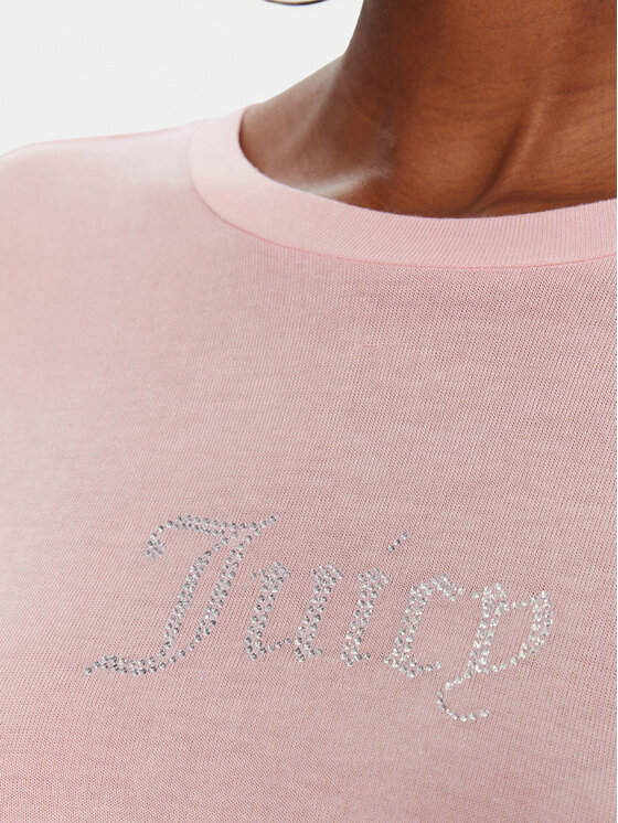 Juicy Couture Juicy Couture Camiseta Sheer JCWCT225301 Rosa Slim Fit