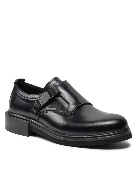Calvin Klein Īsi apavi Calvin Klein Monk Lth Hf HM0HM01530 Melns