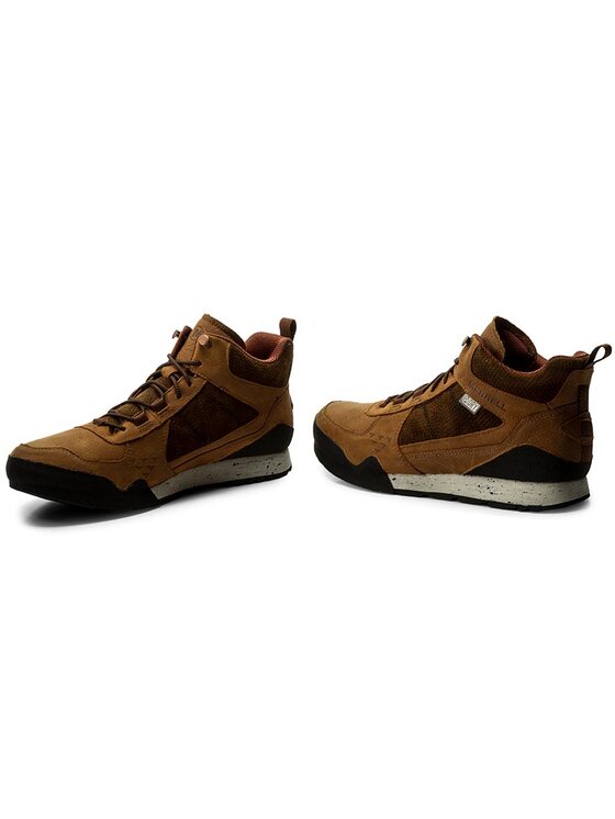 Merrell Trekkingi Merrell Burnt Rock Mid J91745 Brązowy