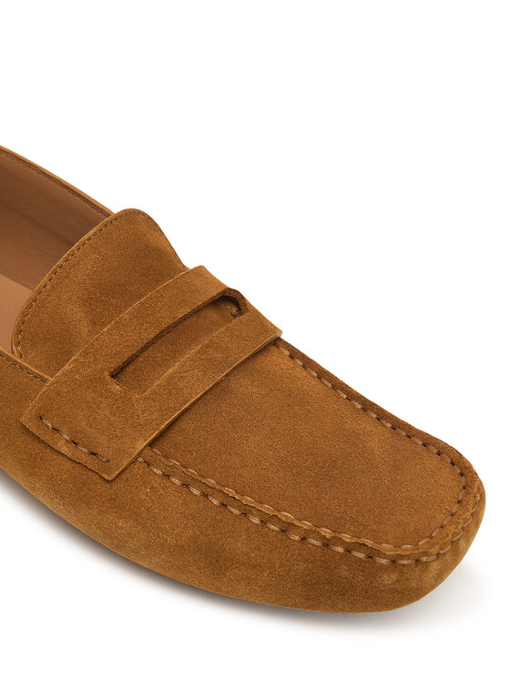 Calvin Klein Mocassini Calvin Klein Square Driver Suede HW0HW02844 Marrone