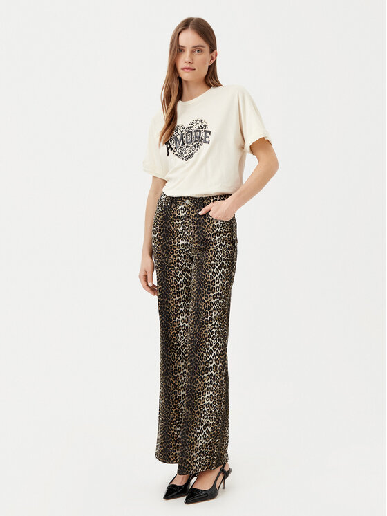 ONLY ONLY Футболка Lucy 15339887 Бежевий Loose Fit