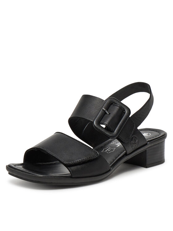Rieker Sandały Rieker 62663-01 Czarny