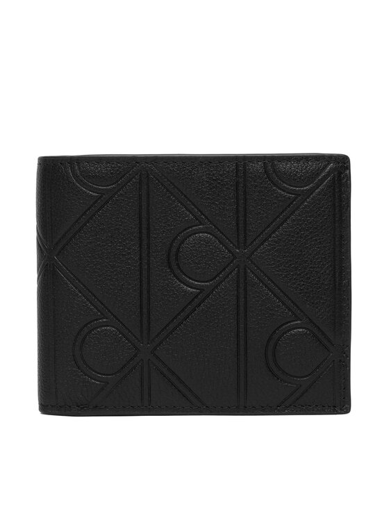 Calvin Klein Cartera Calvin Klein Xl Emblem Aop Emboss Ew Billfold LV04D1177G Negro