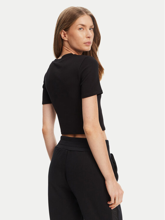 Guess Guess Футболка V5YP08 K8RT2 Чорний Slim Fit