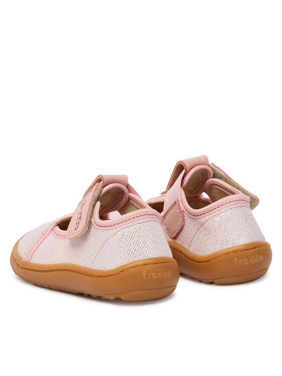 Froddo Тапочки Froddo Barefoot Canvas T-Bar G1700439-2 M Рожевий