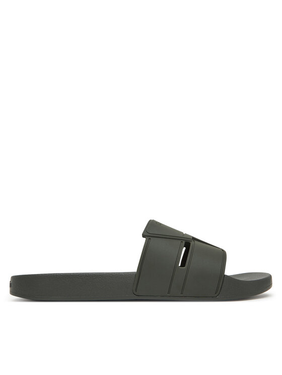 Calvin Klein Natikači Calvin Klein Pool Slide Double T HM0HM01752 Khaki