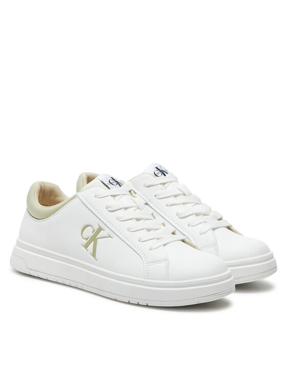 Calvin Klein Jeans Sneakersy Calvin Klein Jeans Low Cut Lace-Up Sneaker V3X9-81058-1464 S Biela