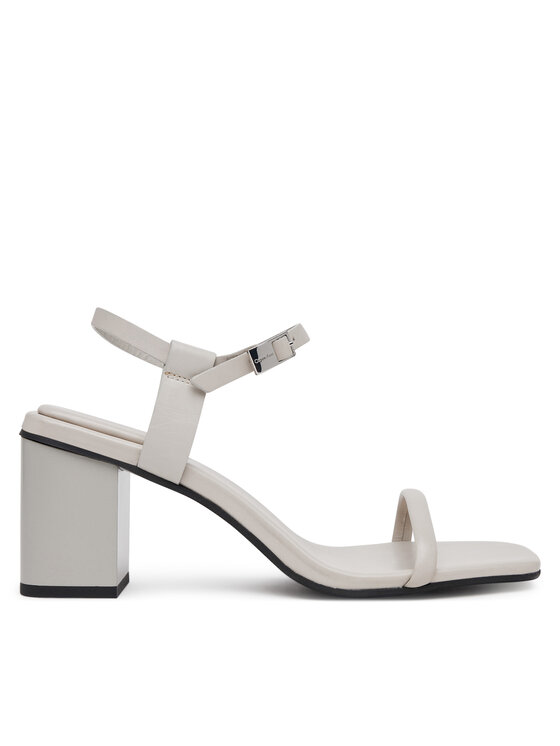Calvin Klein Sandały Calvin Klein Block Heel Sandal 75 Lth HW0HW02650 Szary