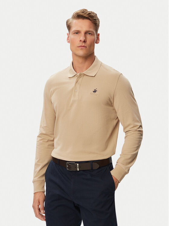 Beverly Hills Polo Club Beverly Hills Polo Club Polo P-SS26M-P424125 Beis Regular Fit