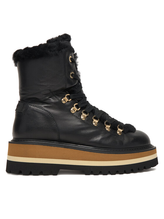 Bogner Šnurovacia obuv Bogner Saas Fee 1 A 22544153 Čierna