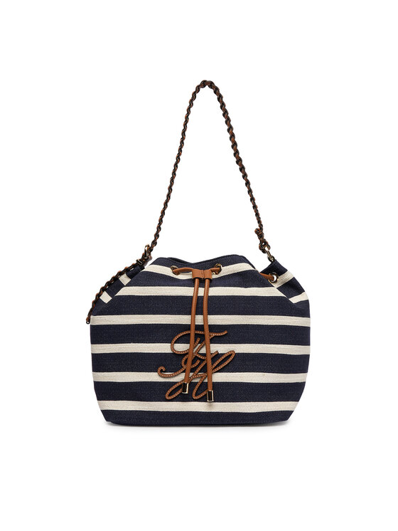 Tommy Hilfiger Geantă Tommy Hilfiger Th Elev Summer Bucket Stripe AW0AW18401 Bleumarin