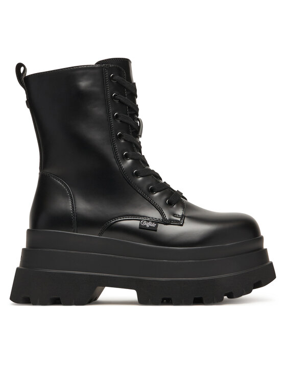 Buffalo Μποτίνια Buffalo Jupiter Lace Up Mid 1622609 Μαύρο