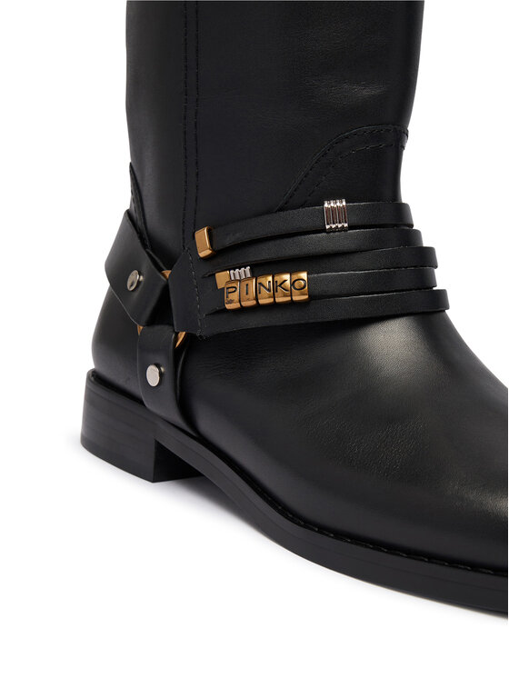 PINKO Чоботи PINKO Cheval 01 SD0583P001 Чорний