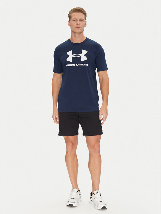 Under Armour Under Armour Majica Ua Sportstyle Logo Update Ss 1382911 Mornarsko modra Loose Fit
