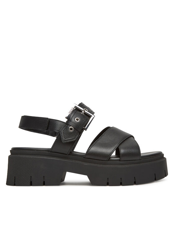 HUGO Босоніжки HUGO Kris_Sandal_BKNA 50542072 Чорний