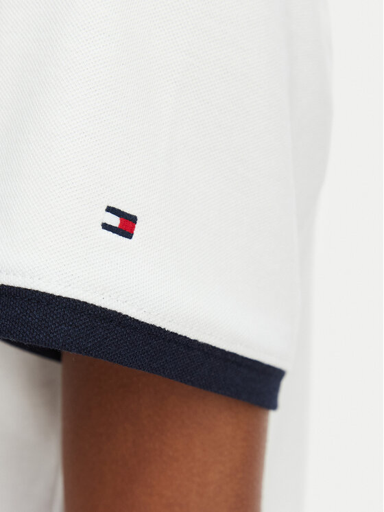 Tommy Hilfiger Tommy Hilfiger Camiseta Th Roundal WW0WW50032 Blanco Regular Fit