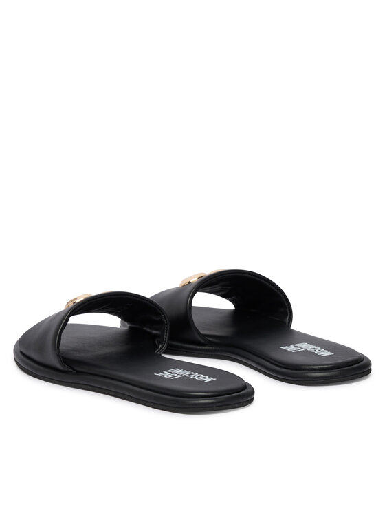 LOVE MOSCHINO Şlapi LOVE MOSCHINO JA28252G0OIA0000 Negru