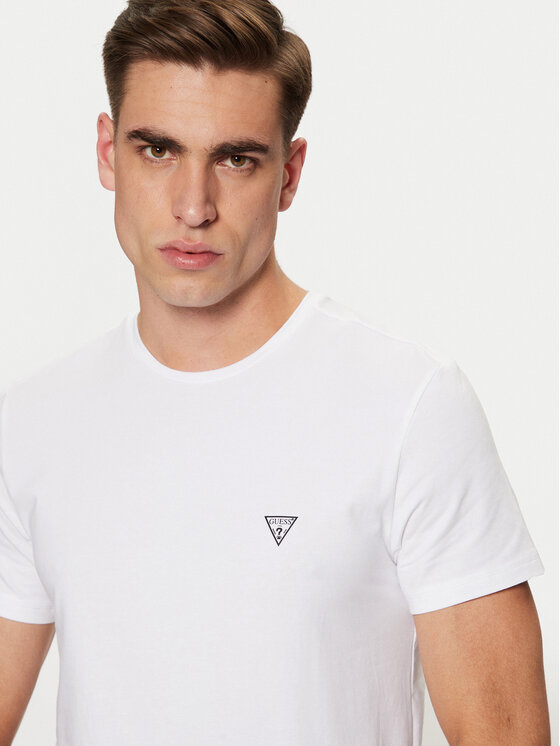 Guess Guess Футболка Caleb U97M00 KCD31 Білий Slim Fit