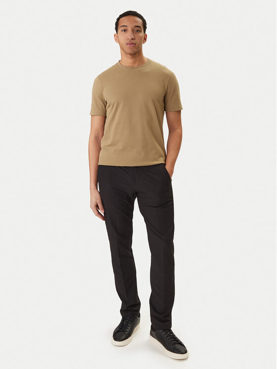BOSS BOSS Camiseta Tiburt 240 50452680 Caqui Regular Fit