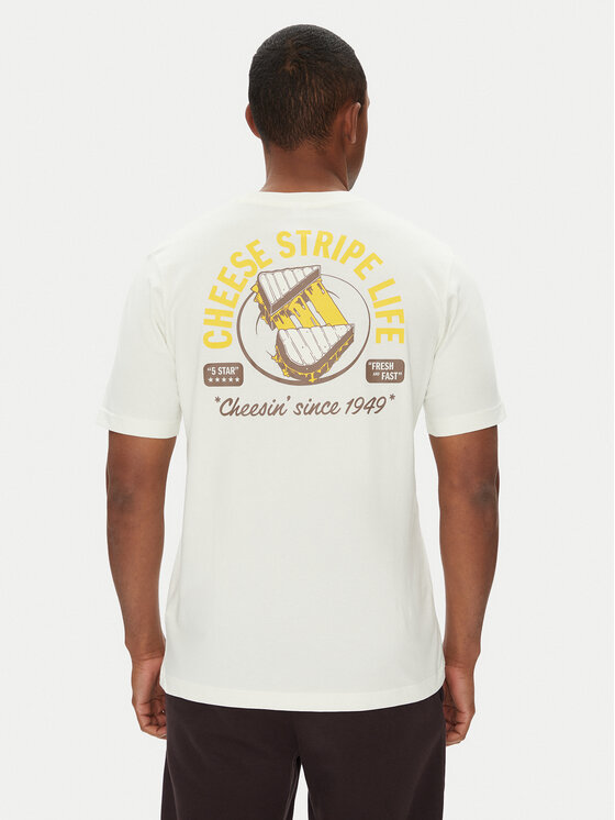 adidas adidas Футболка Food Grilled Cheese Graphic JM6459 Білий Regular Fit