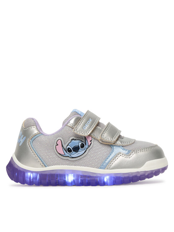 Geox Sneakersy Geox B Lightyloo Girl B6561C 0AJAS C1316 Srebrny