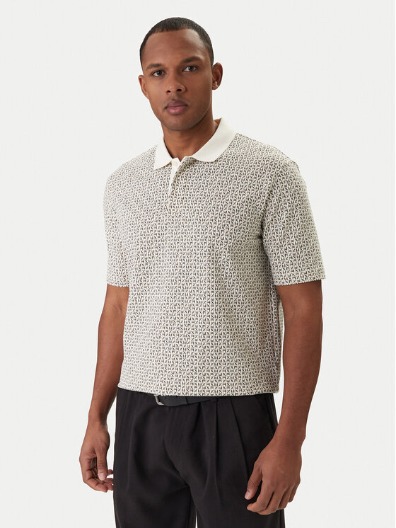 Armani Exchange Armani Exchange Polo marškinėliai XM000736 AF10819 F1165 Écru Regular Fit