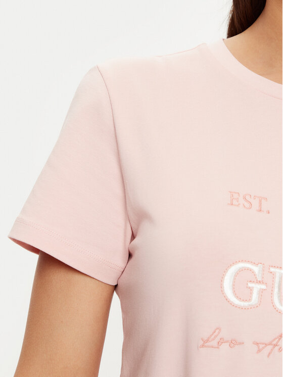 Guess Guess Футболка V5RI05 J1314 Рожевий Regular Fit