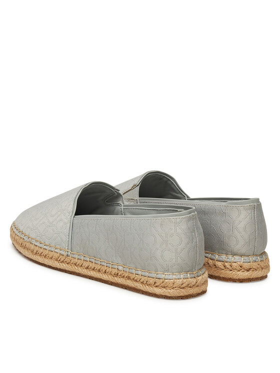 Calvin Klein Espadrillas Calvin Klein Flat Espadrille - Jacq HW0HW02467 Grigio