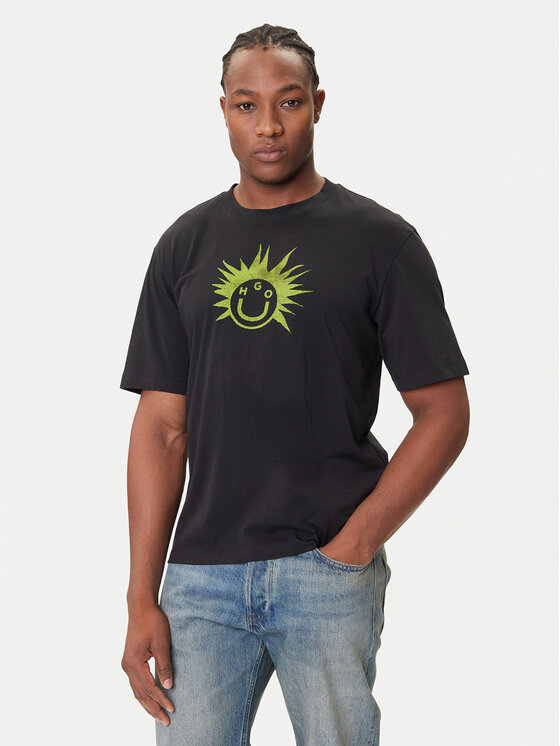 HUGO HUGO Camiseta Nugix 50543485 Negro Regular Fit