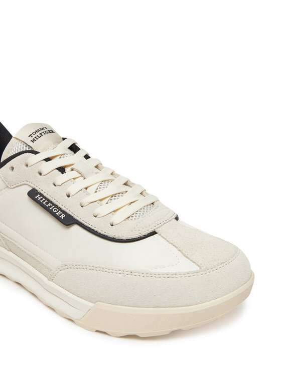 Tommy Hilfiger Sportcipők Tommy Hilfiger Retro Runner Nylon Mix FM0FM05523 Ekru