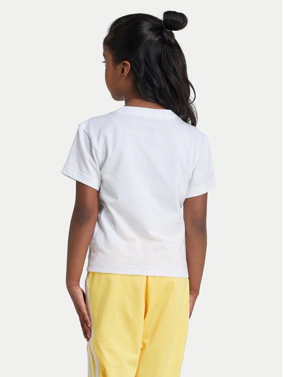 adidas adidas Majica adicolor Trefoil JE0518 Bela Regular Fit