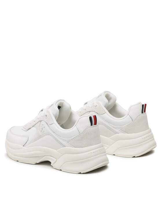 Tommy Hilfiger Sneakersy Tommy Hilfiger Elevated Chunky Runner FW0FW06946 Biela