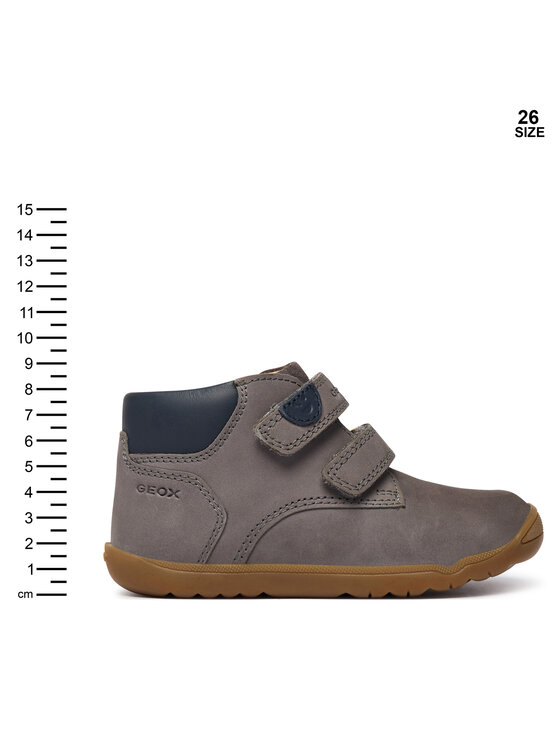 Geox Trzewiki Geox B Macchia Boy B164NC 03285 C0665 Szary ciemny