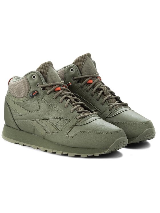 Reebok Sneakersy Reebok Cl Leather Mid Twd BS8327 Zielony