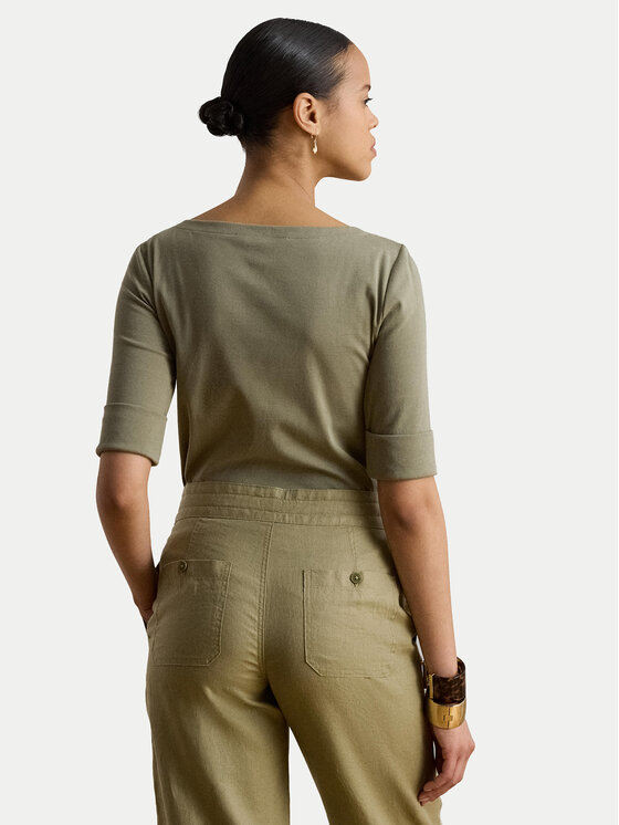 LAUREN RALPH LAUREN LAUREN RALPH LAUREN Блузка Judy 200654963204 Зелений Slim Fit