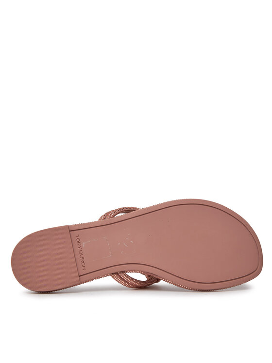 Tory Burch В'єтнамки Tory Burch Miller Knotted Pave 152177 Рожевий