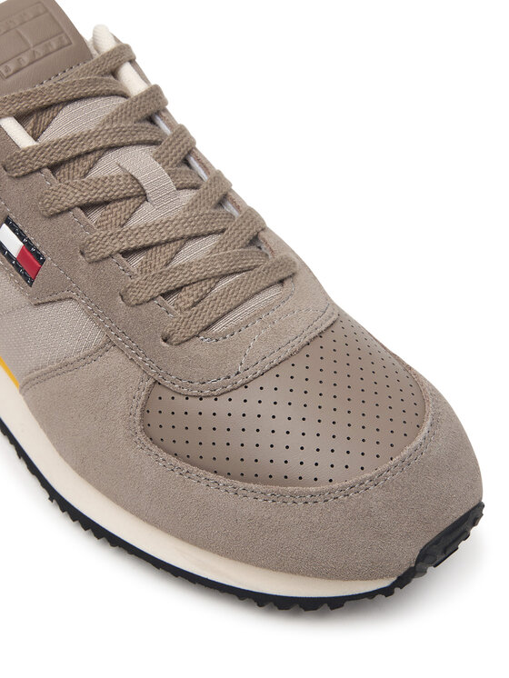 Tommy Jeans Laisvalaikio batai Tommy Jeans Tj Runner Flag Mix EM0EM01774 Smėlio