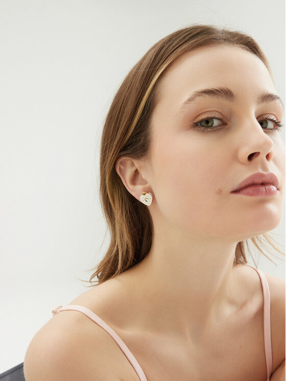 Guess Naušnice Guess JUBE05 054JW Zlatá