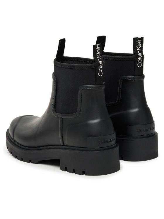 Calvin Klein Jeans Gumijas zābaki Calvin Klein Jeans Combat Rain Boot YM0YM01376 Melns