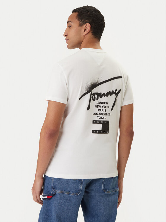 Tommy Jeans Tommy Jeans Camiseta DM0DM22553 Blanco Regular Fit