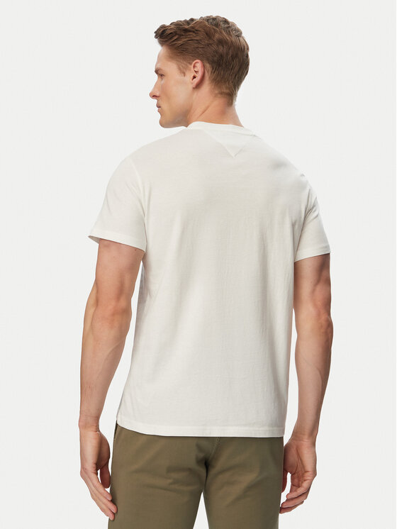 Tommy Jeans Tommy Jeans T-Shirt Linear Chest DM0DM21780 Εκρού Slim Fit
