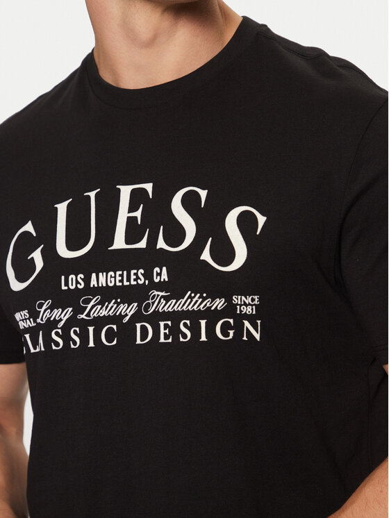 Guess Guess Футболка M5RI43 K9RM1 Чорний Regular Fit